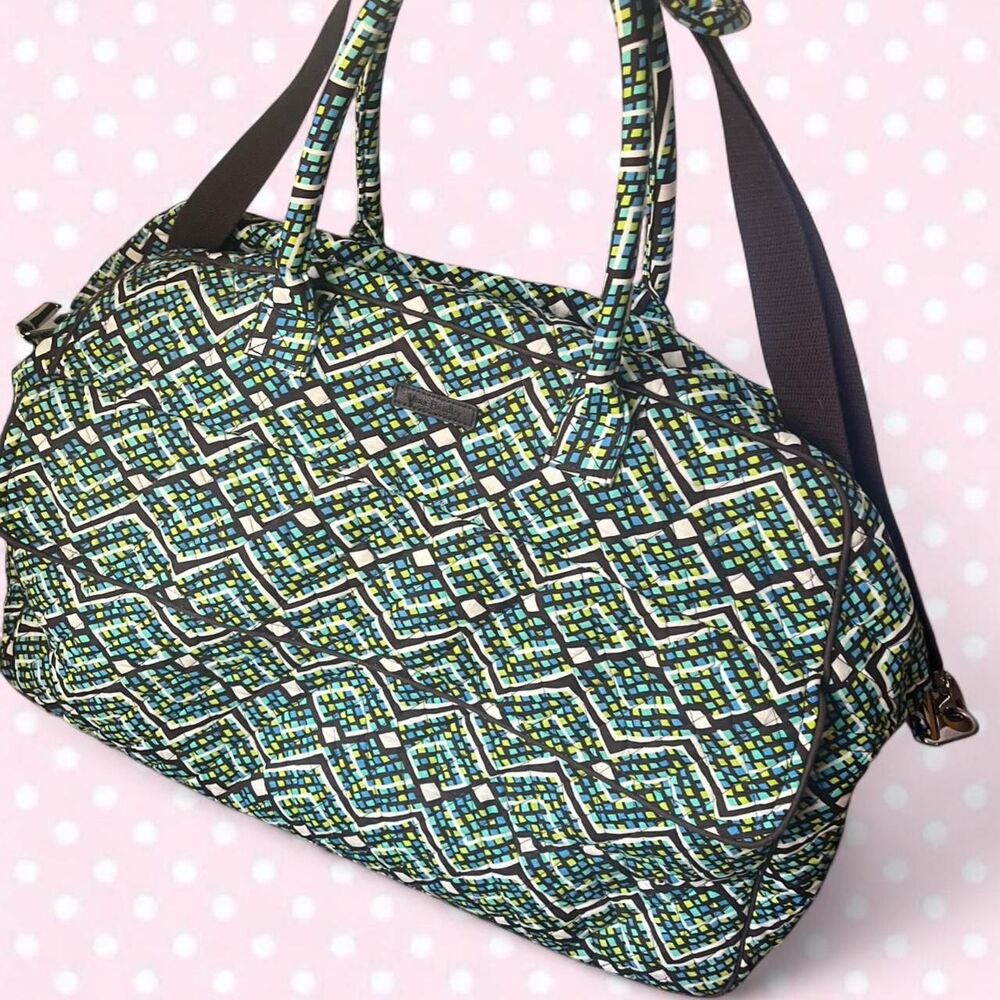 Women's Vera Bradley Grand Traveler Bag in the Rain Forest pattern